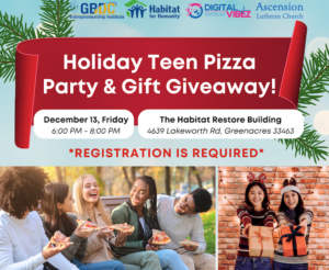 Holiday Teen Pizza Party & Gift Giveaway 2024